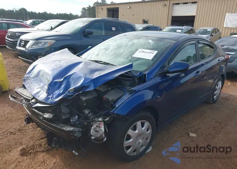 2016 Hyundai Elantra Se from USA, damaged, VIN 5NPDH4AE8GH666242